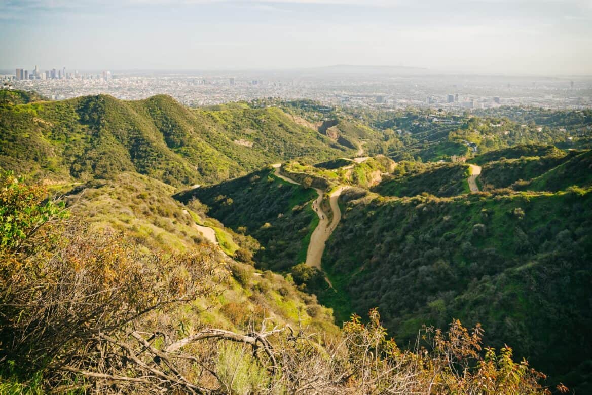 People hiking Griffith Park in Los Angeles