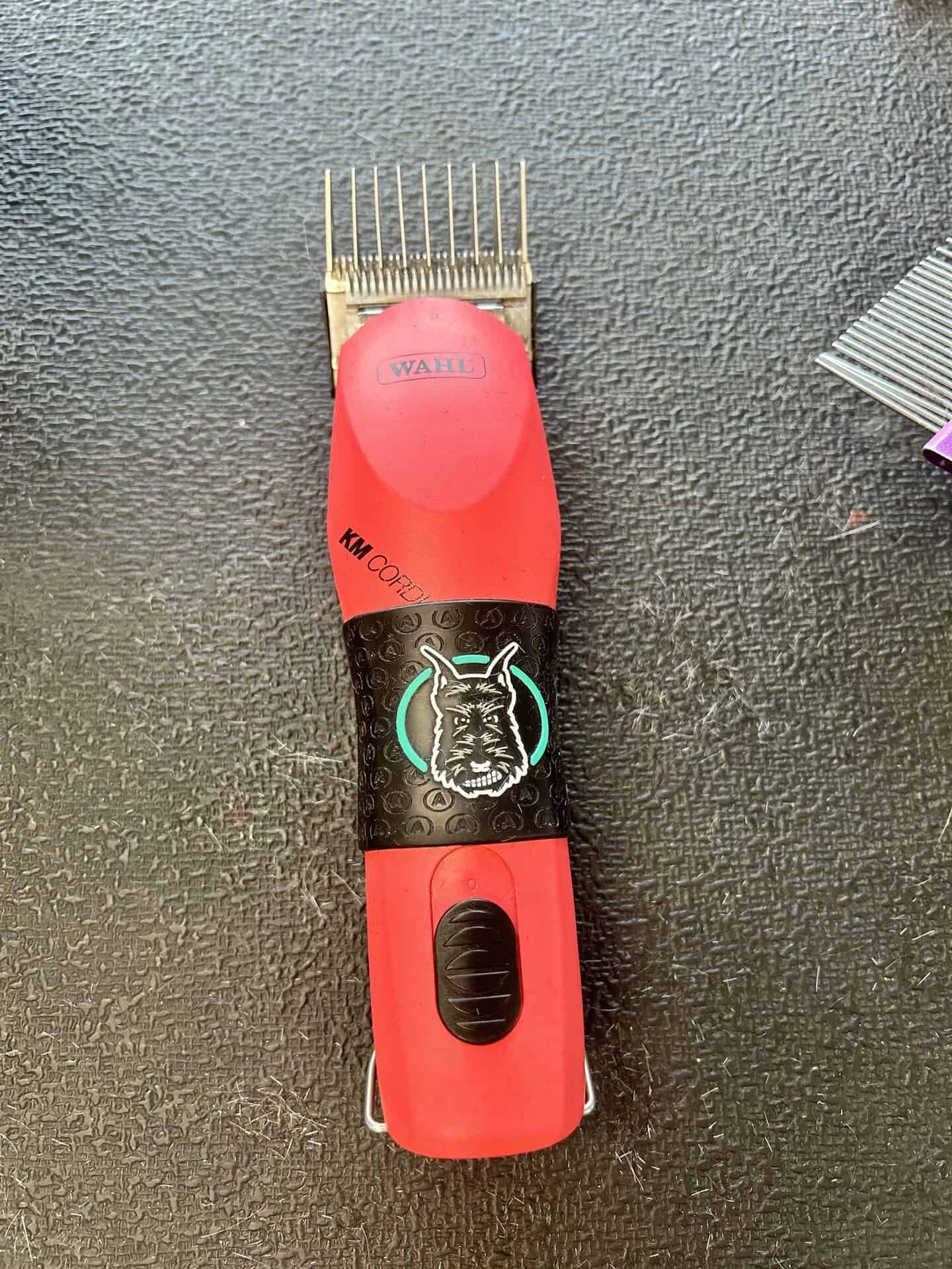 Used pet hair clippers on mat